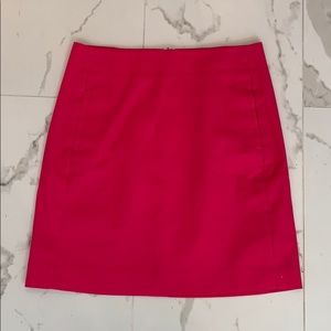 ANN TAYLOR LOFT SZ 0 HOT PINK SKIRT